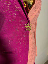 Load image into Gallery viewer, Colorblock 2PC Fuschia & Pink Pant Suit
