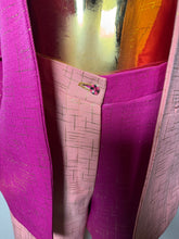 Load image into Gallery viewer, Colorblock 2PC Fuschia & Pink Pant Suit